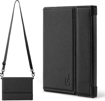 Travel Passport Holder - Family Passport Wallet Holder, Lightweight Portable Travel Document Organizer Passport Card Cover with Zipper Pocket (Black)
