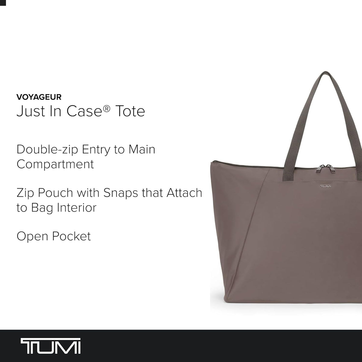 Just In Case Tote - Packable Travel Tote Bag for Women & Men - Carry Travel Accessories Easily