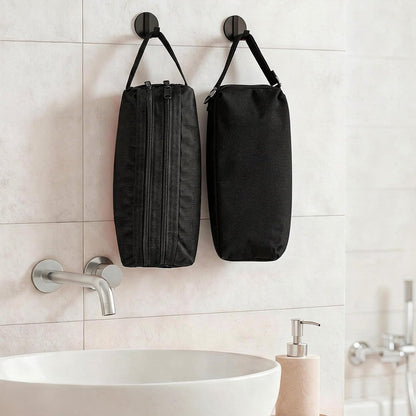 2 Pcs Men Toiletry Travel Bag,Waterproof Mens Toiletry Bags | Oxford Cloth Toiletry Bag for Men Small,Hanging Travel Toiletry Bag Men,Travel Essentials Accessories (Black)