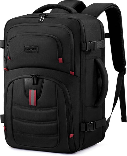 40L Travel Backpack for Men - Airline Approved Carry On Backpack | TSA Bags with 3 Packing Cubes, Waterproof Weekender Backpack Fits 17" Laptop, Overnight Personal Item Bag for Business Trips