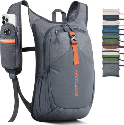 20L Small Hiking Backpack for Men Women Foldable Packable Back Pack Ultralight Hiking Daypack for Travel Camping Outdoor, Beige