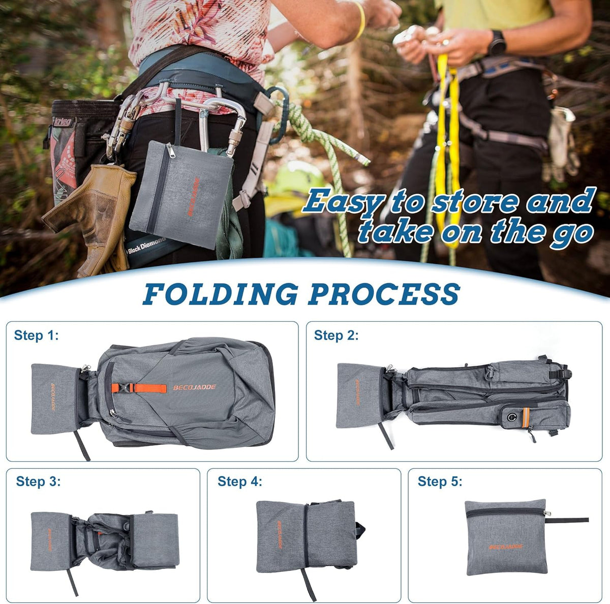 20L Small Hiking Backpack for Men Women Foldable Packable Back Pack Ultralight Hiking Daypack for Travel Camping Outdoor, Beige