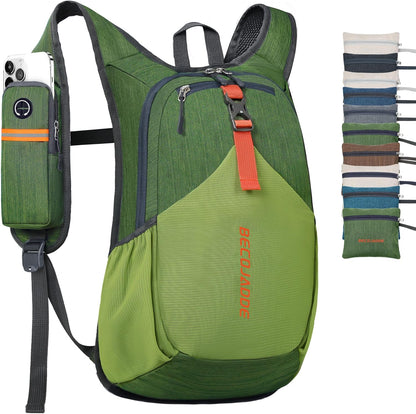 20L Small Hiking Backpack for Men Women Foldable Packable Back Pack Ultralight Hiking Daypack for Travel Camping Outdoor, Beige