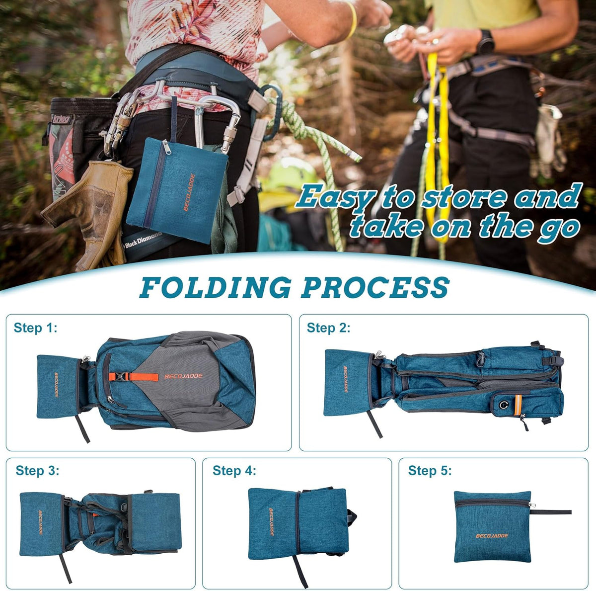 20L Small Hiking Backpack for Men Women Foldable Packable Back Pack Ultralight Hiking Daypack for Travel Camping Outdoor, Beige