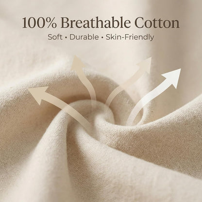 Urban Villa Laundry Bags 1-Pack 28”x36" Extra-Large Cotton Canvas Heavy Duty Washable Durable Travel Laundry Sacks with Drawstring Closure Reusable Hamper Liners for Dirty Clothes Delicates & Lingerie