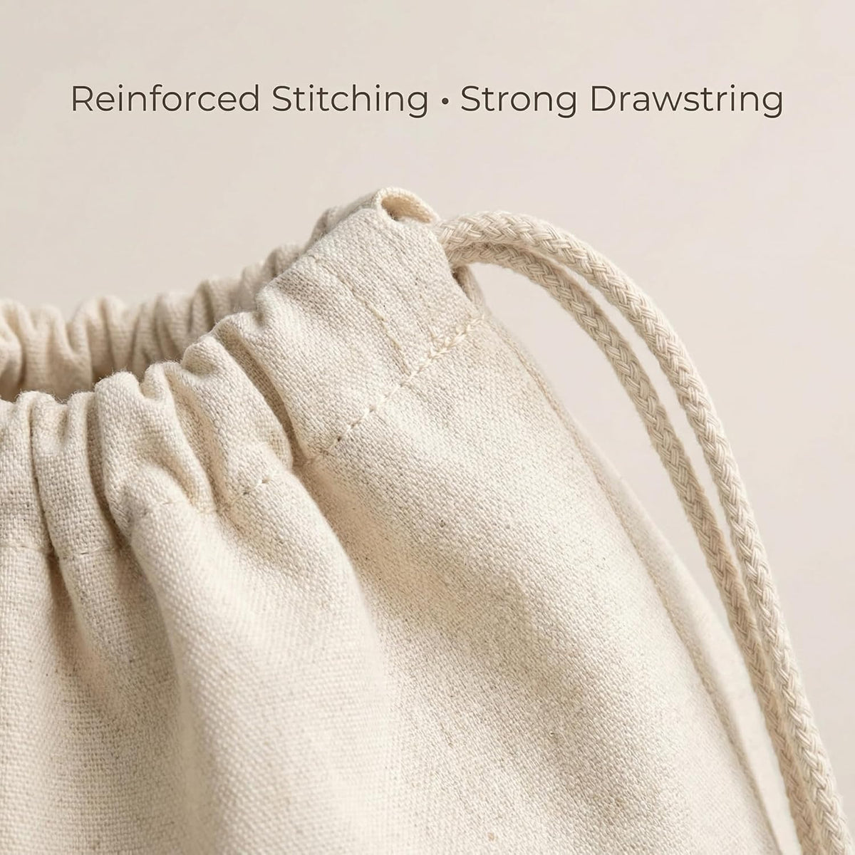 Urban Villa Laundry Bags 1-Pack 28”x36" Extra-Large Cotton Canvas Heavy Duty Washable Durable Travel Laundry Sacks with Drawstring Closure Reusable Hamper Liners for Dirty Clothes Delicates & Lingerie