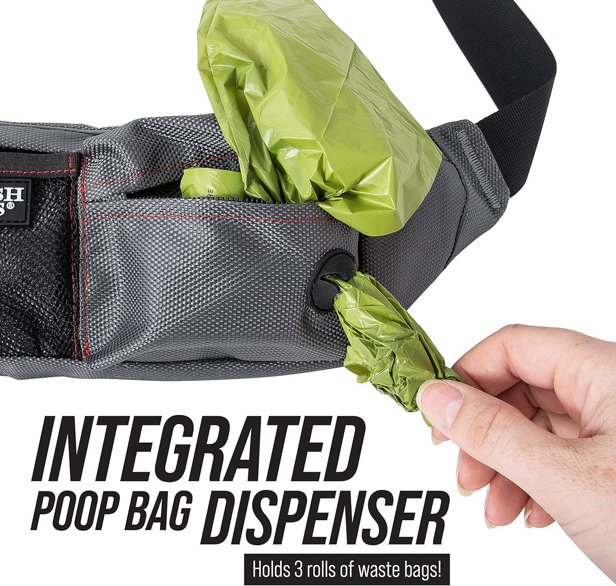 Dog Treat Pouch for Training | Training Treat Pouches for Pet Training | Treat Bag for Dog Training | Portable Kibble Snack Container for Pets | Fanny Pack Waist Belt Transport On The Go