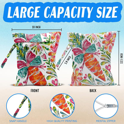 Cherry Wet Bag for Swimsuit Dirty Clothes Yoga Gym Diaper, Wet Dry Bag, Beach Vacation Essential for Travel Poor Bathing Summer Cherry Gifts
