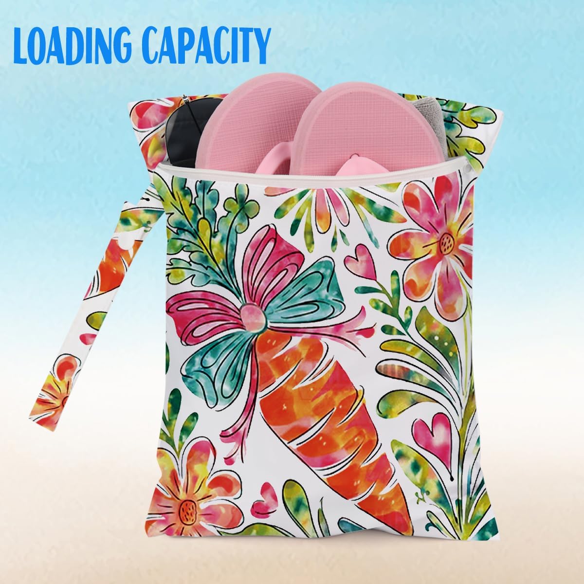 Cherry Wet Bag for Swimsuit Dirty Clothes Yoga Gym Diaper, Wet Dry Bag, Beach Vacation Essential for Travel Poor Bathing Summer Cherry Gifts
