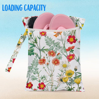 Cherry Wet Bag for Swimsuit Dirty Clothes Yoga Gym Diaper, Wet Dry Bag, Beach Vacation Essential for Travel Poor Bathing Summer Cherry Gifts