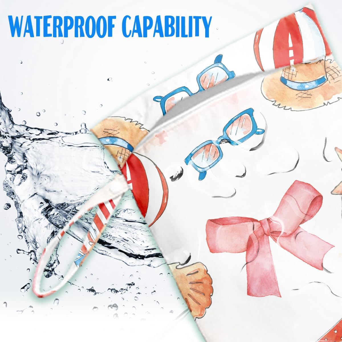 Cherry Wet Bag for Swimsuit Dirty Clothes Yoga Gym Diaper, Wet Dry Bag, Beach Vacation Essential for Travel Poor Bathing Summer Cherry Gifts