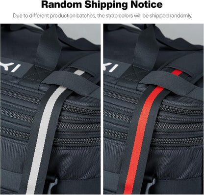 Travel Bag with Wheels Expandable Foldable Luggage Bag Collapsible Rolling Travel Bag Duffel Bag Large Capacity Suitcase for Men Women, Black