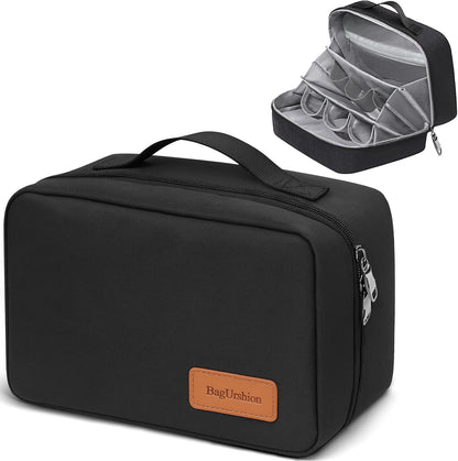 Toiletry Bag for Men,Mens Travel Toiletry Organizer,Men's Travel Essentials,Water Resistant Shaving Bag for Toiletries Accessories -Black