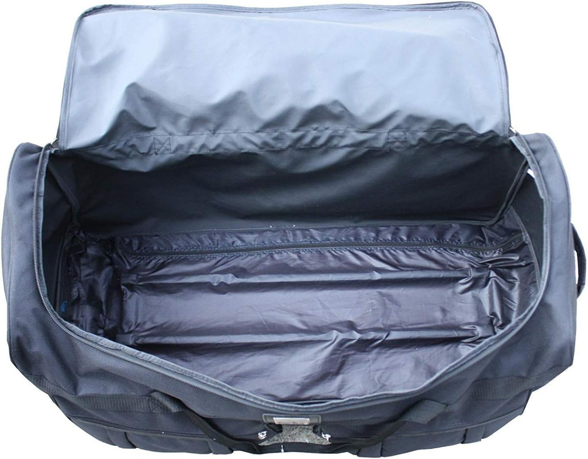 36-inch Rolling Duffle Bag with Wheels, Luggage Bag, Hockey Bag, XL Duffle Bag With Rollers, Heavy Duty Oversized Bag (Black)