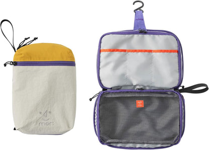 Small Toiletry Bag Travel Bag with Hanging Hook | Dry-wet Separation,Makeup Cosmetic Bag,Shaving Kit Toiletry Bag, Travel Organizer for Shampoo,Toiletries,Gym,Camping