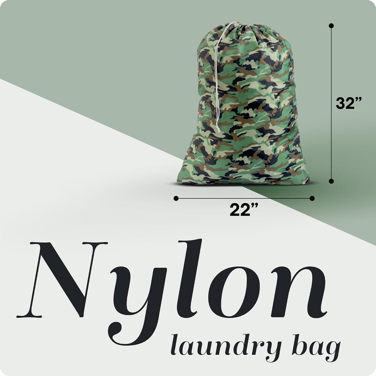 Extra Large Laundry Bag 30 x 40 - Heavy Duty Nylon, Locking Drawstring, Machine Washable, Holds 3 Loads, Dirty Clothes Sack for Travel, Dorm, College | (Orange)