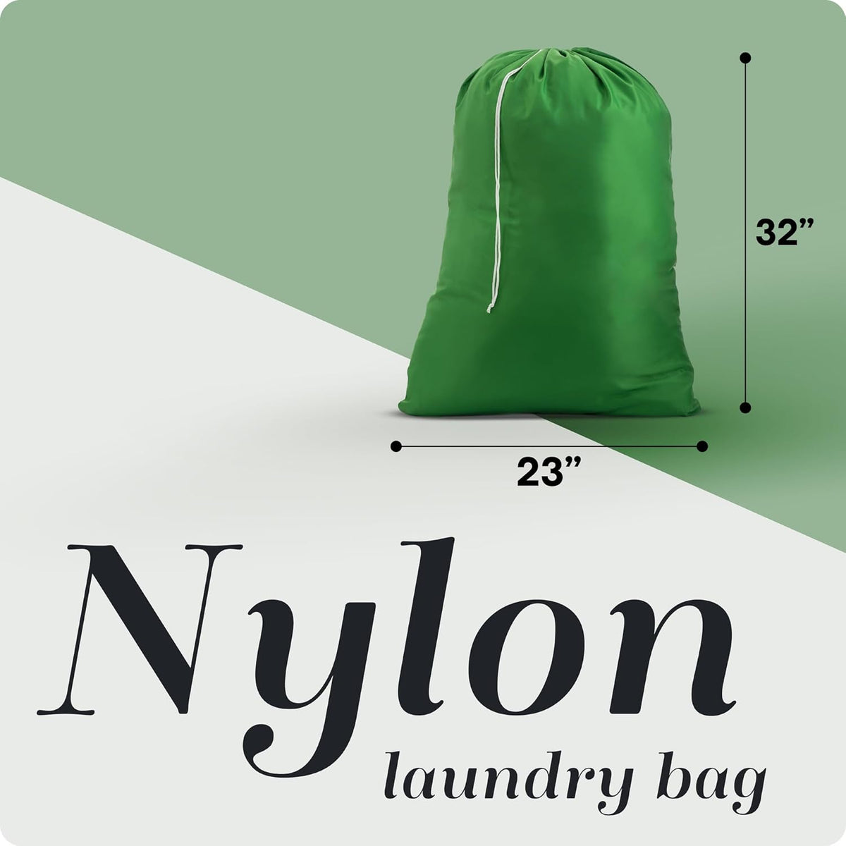 Extra Large Laundry Bag 30 x 40 - Heavy Duty Nylon, Locking Drawstring, Machine Washable, Holds 3 Loads, Dirty Clothes Sack for Travel, Dorm, College | (Orange)