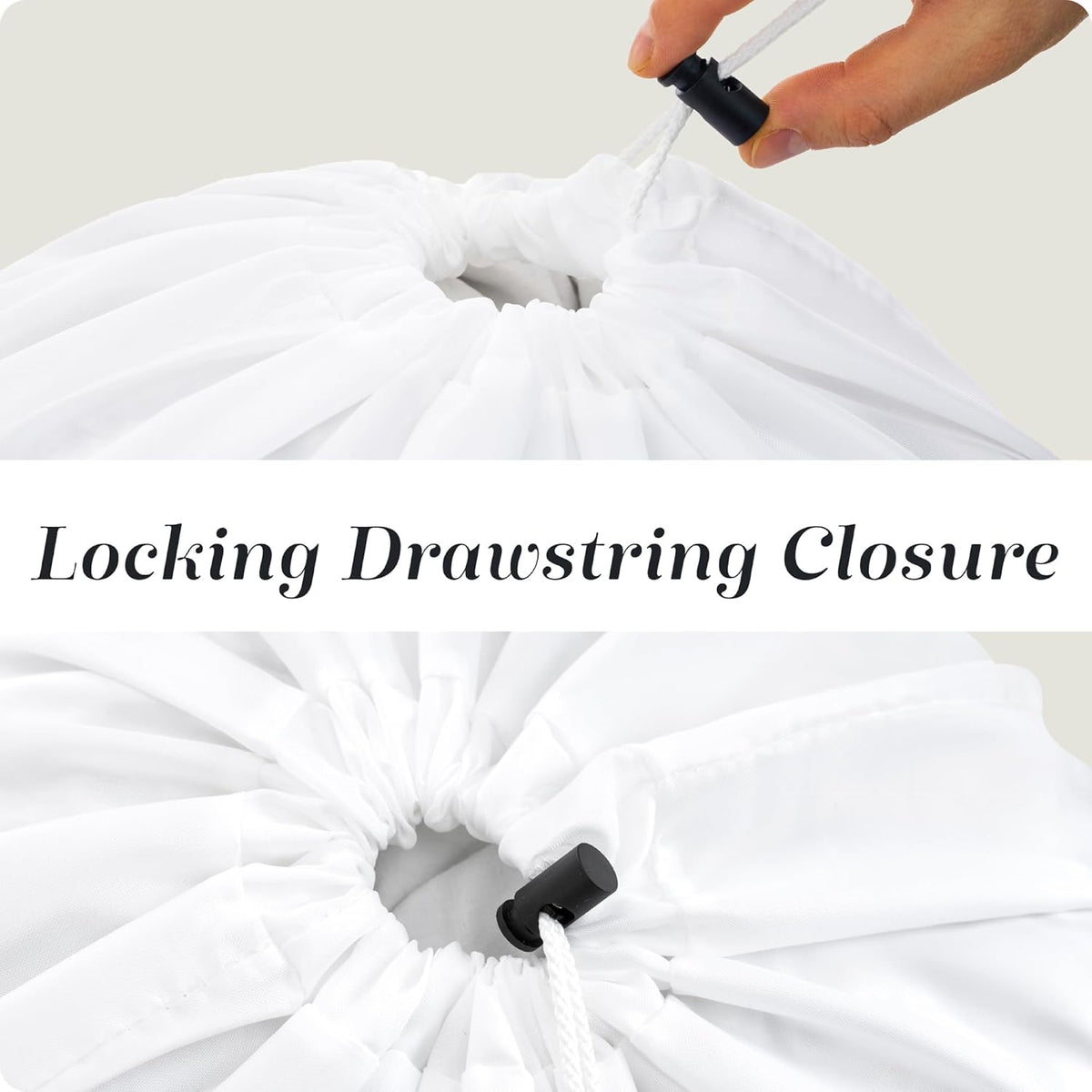 Extra Large Laundry Bag 30 x 40 - Heavy Duty Nylon, Locking Drawstring, Machine Washable, Holds 3 Loads, Dirty Clothes Sack for Travel, Dorm, College | (Orange)