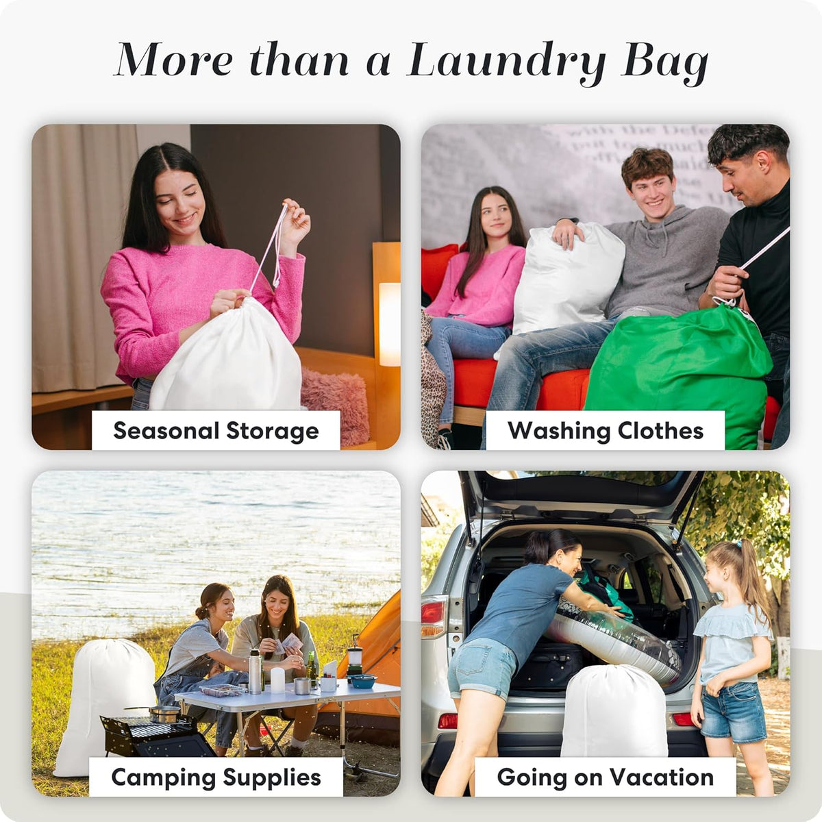 Extra Large Laundry Bag 30 x 40 - Heavy Duty Nylon, Locking Drawstring, Machine Washable, Holds 3 Loads, Dirty Clothes Sack for Travel, Dorm, College | (Orange)