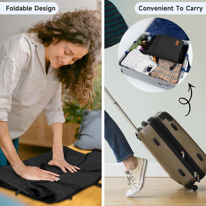 ‌ Foldable Garment Duffle Bags for Travel, Carry On Convertible Duffel Bag with Shoe Compartment & Water Resistant Fabric, 2-in-1 Hanging Suit Organizer, Mint Green