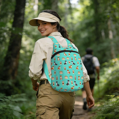 Lightweight Packable Backpack Foldable Hiking Backpacks Nanotechnology And Physics Sketch Elements Science Compact Folding Daypack for Travel