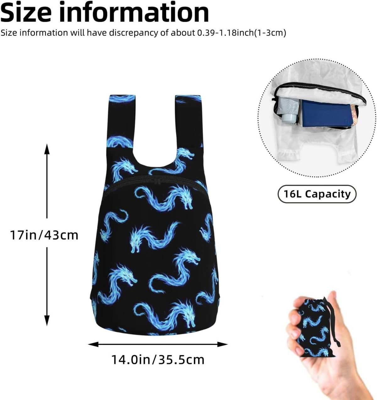 Lightweight Packable Backpack Foldable Hiking Backpacks Nanotechnology And Physics Sketch Elements Science Compact Folding Daypack for Travel