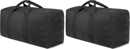 Extra Large Duffle Bag for Travel - 100L Duffel Bag for Men Gear Bag for Storage Foldable Weekender Bag for Overnight Camping - Black