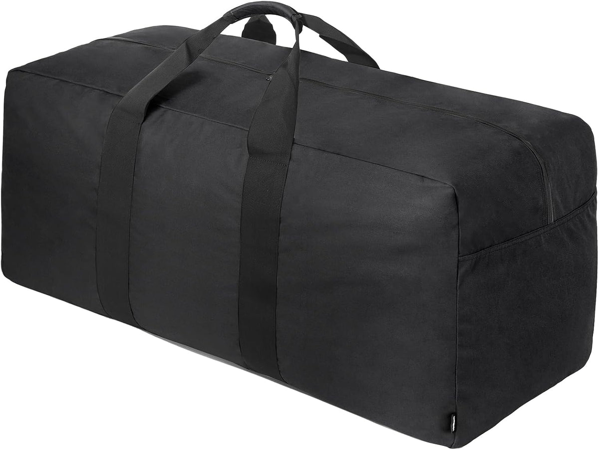 Extra Large Duffle Bag for Travel - 100L Duffel Bag for Men Gear Bag for Storage Foldable Weekender Bag for Overnight Camping - Black