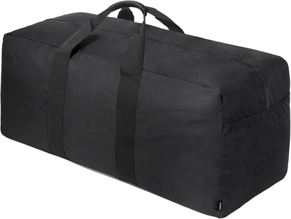 Extra Large Duffle Bag for Travel - 100L Duffel Bag for Men Gear Bag for Storage Foldable Weekender Bag for Overnight Camping - Black