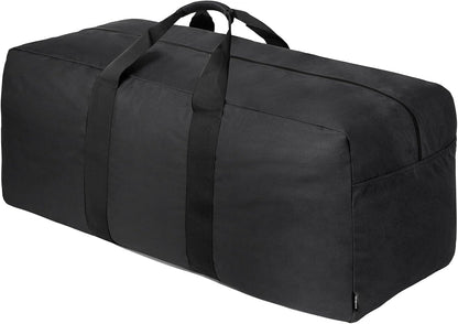 Extra Large Duffle Bag for Travel - 100L Duffel Bag for Men Gear Bag for Storage Foldable Weekender Bag for Overnight Camping - Black