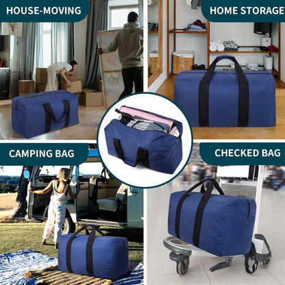 Extra Large Duffle Bag for Travel - 100L Duffel Bag for Men Gear Bag for Storage Foldable Weekender Bag for Overnight Camping - Black