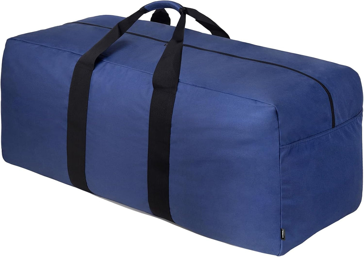 Extra Large Duffle Bag for Travel - 100L Duffel Bag for Men Gear Bag for Storage Foldable Weekender Bag for Overnight Camping - Black