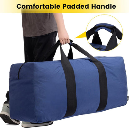 Extra Large Duffle Bag for Travel - 100L Duffel Bag for Men Gear Bag for Storage Foldable Weekender Bag for Overnight Camping - Black
