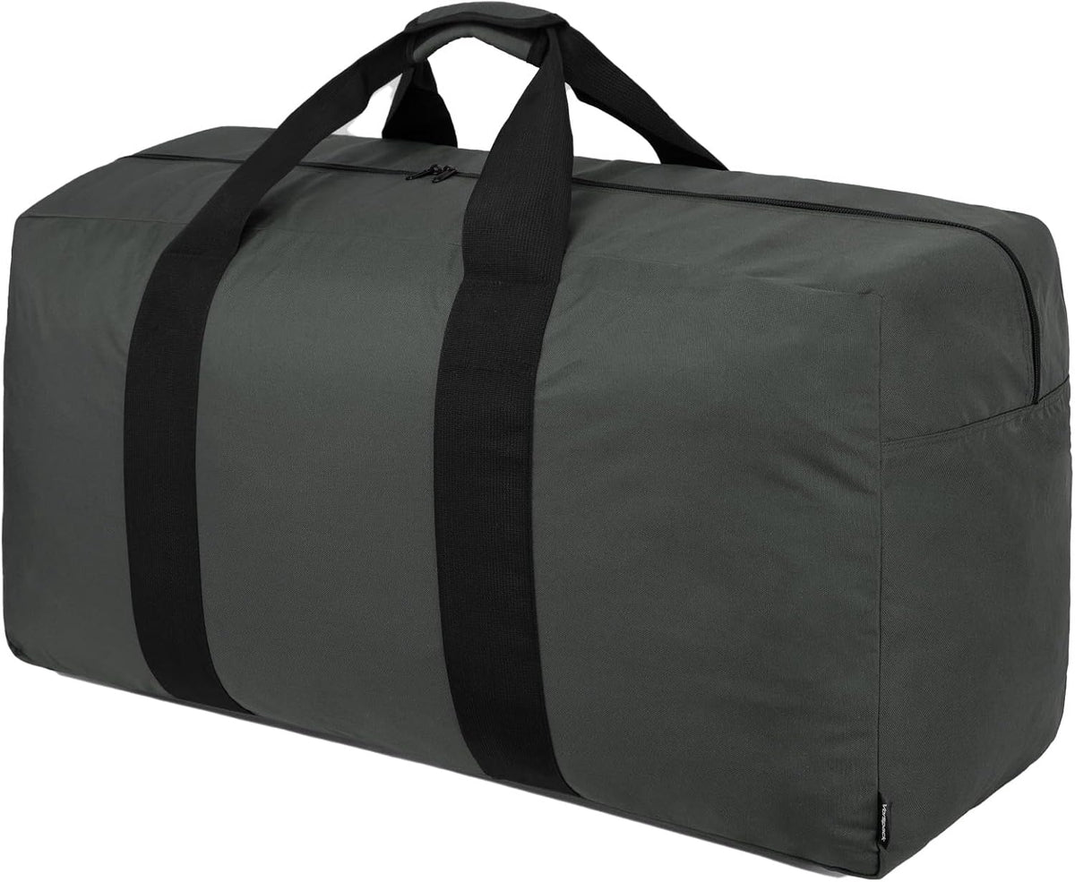 Extra Large Duffle Bag for Travel - 100L Duffel Bag for Men Gear Bag for Storage Foldable Weekender Bag for Overnight Camping - Black