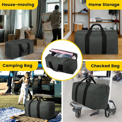 Extra Large Duffle Bag for Travel - 100L Duffel Bag for Men Gear Bag for Storage Foldable Weekender Bag for Overnight Camping - Black