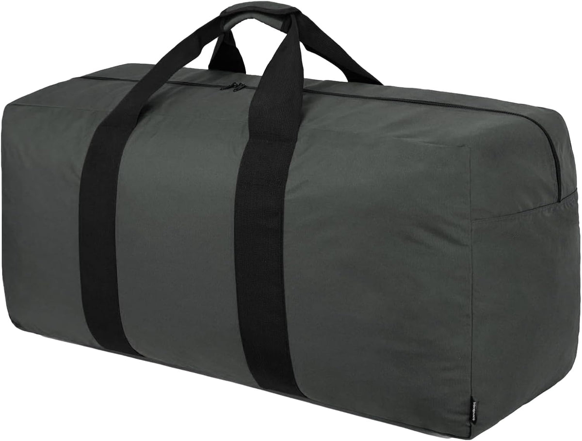 Extra Large Duffle Bag for Travel - 100L Duffel Bag for Men Gear Bag for Storage Foldable Weekender Bag for Overnight Camping - Black