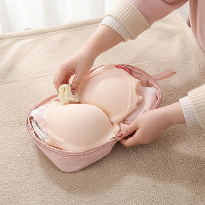 Travel Underwear Organizer Bag,Portable Lingerie Travel Bags Multi-Compartment Storage Underwear Bag For Traveling Lingerie Storage,Ideal For Suitcases and Carry-Ons
