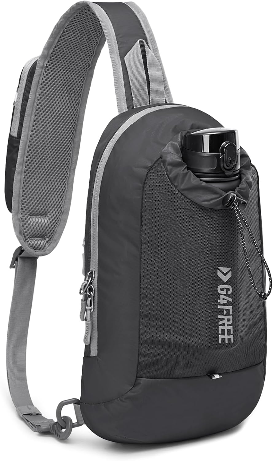 Sling Bag RFID Blocking Lightweight Crossbody Backpack Chest Shoulder Bag for Travel Sports Running Hiking