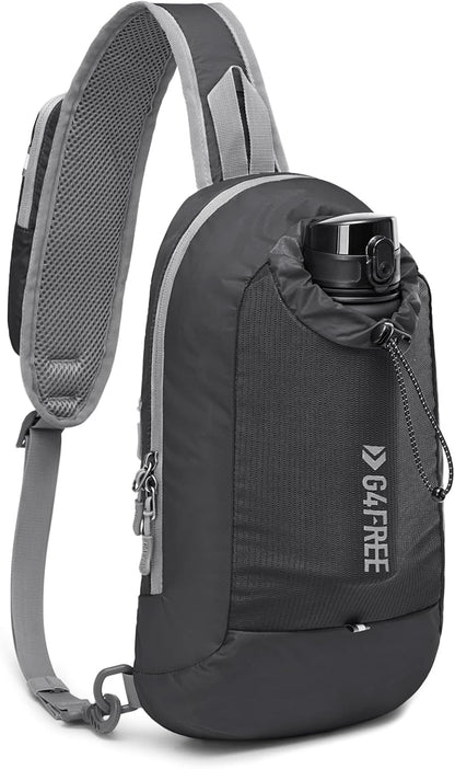 Sling Bag RFID Blocking Lightweight Crossbody Backpack Chest Shoulder Bag for Travel Sports Running Hiking
