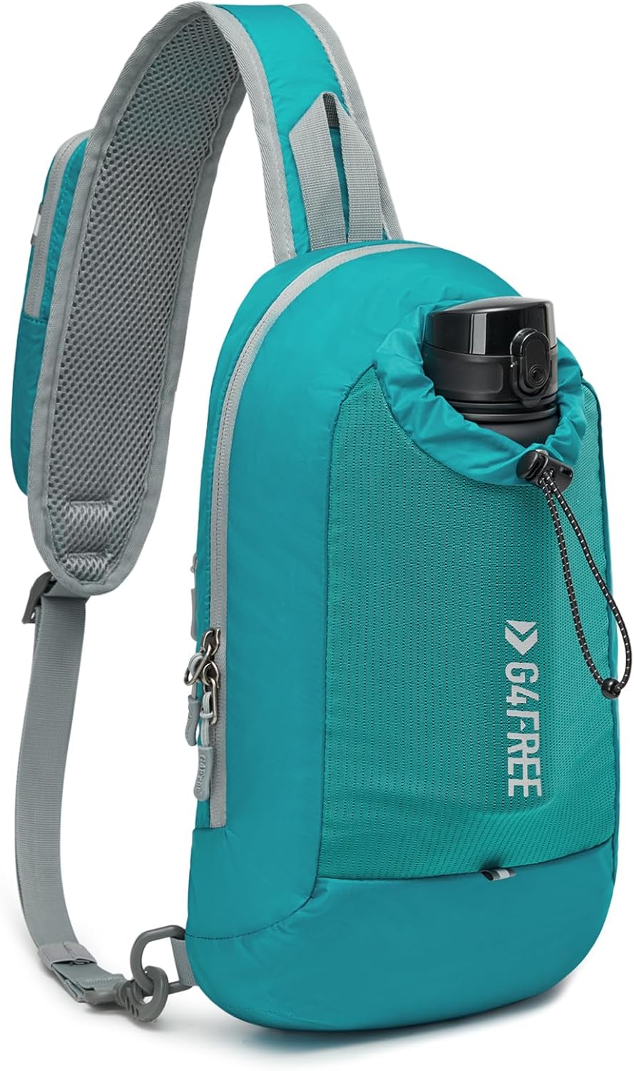 Sling Bag RFID Blocking Lightweight Crossbody Backpack Chest Shoulder Bag for Travel Sports Running Hiking