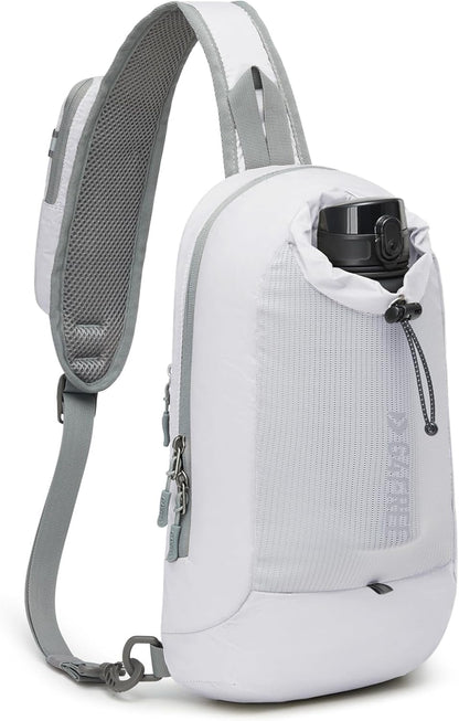 Sling Bag RFID Blocking Lightweight Crossbody Backpack Chest Shoulder Bag for Travel Sports Running Hiking