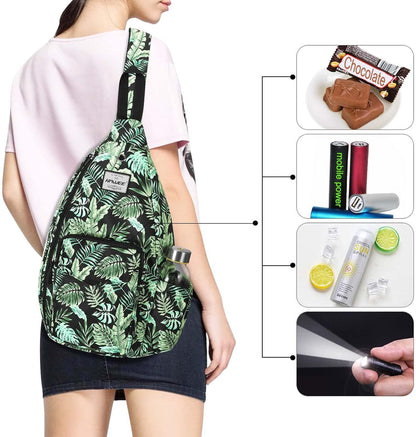 Backpack Sling for Women Anti-Water Crossbody Bag Inclined Adjustable Pack | Casual - Colors A