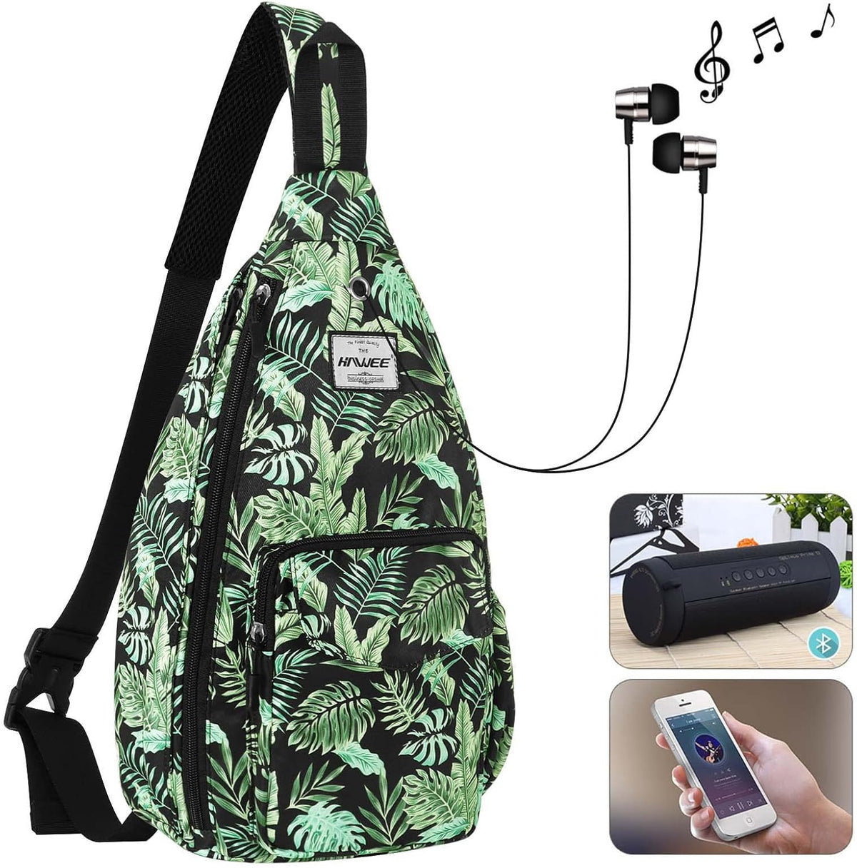 Backpack Sling for Women Anti-Water Crossbody Bag Inclined Adjustable Pack | Casual - Colors A
