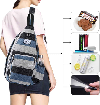 Backpack Sling for Women Anti-Water Crossbody Bag Inclined Adjustable Pack | Casual - Colors A