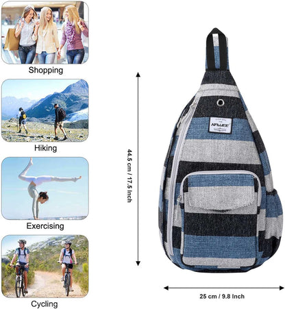 Backpack Sling for Women Anti-Water Crossbody Bag Inclined Adjustable Pack | Casual - Colors A