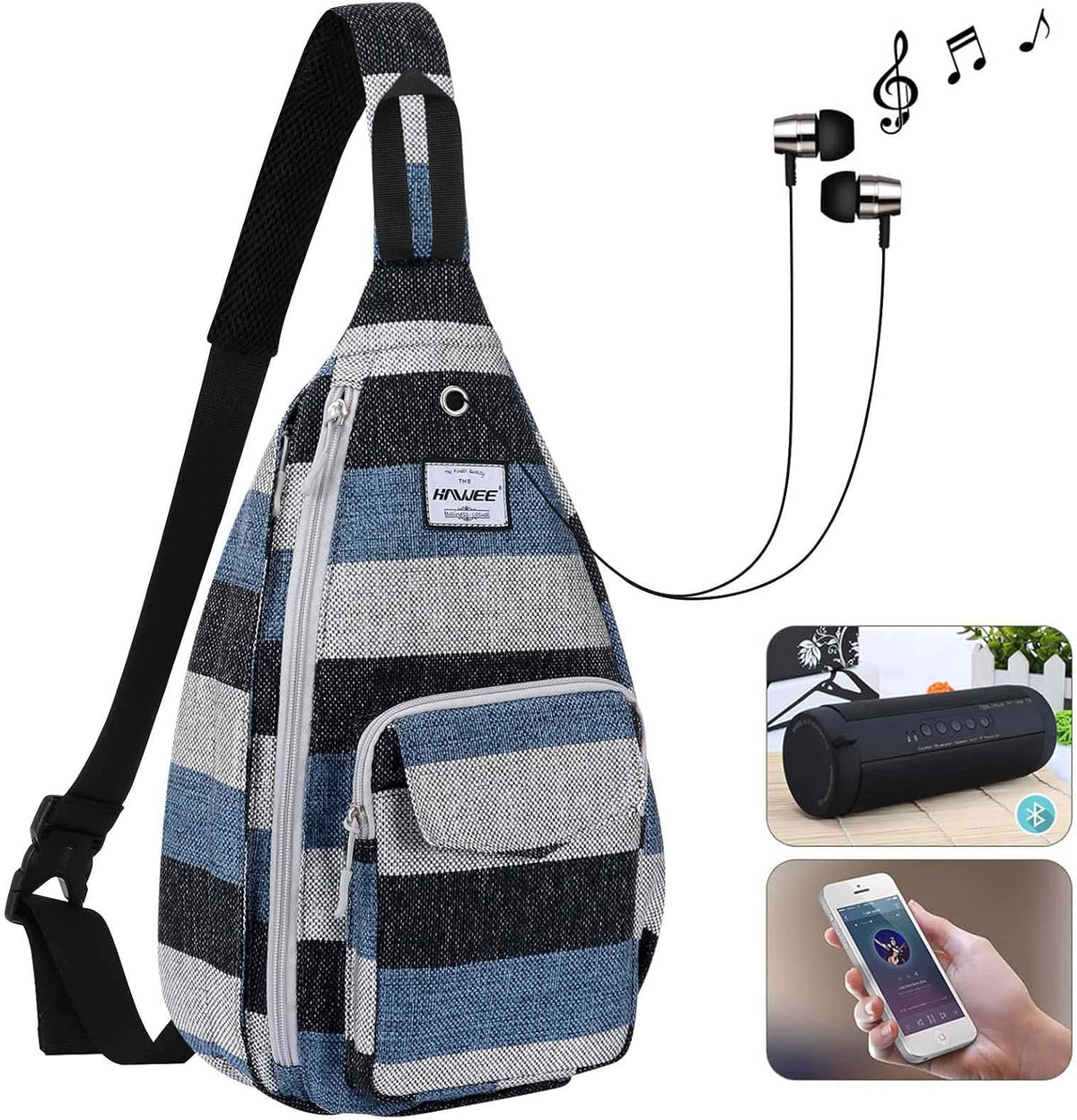 Backpack Sling for Women Anti-Water Crossbody Bag Inclined Adjustable Pack | Casual - Colors A
