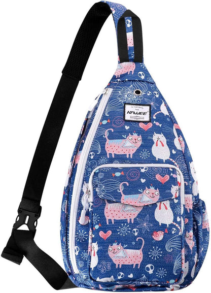 Backpack Sling for Women Anti-Water Crossbody Bag Inclined Adjustable Pack | Casual - Colors A