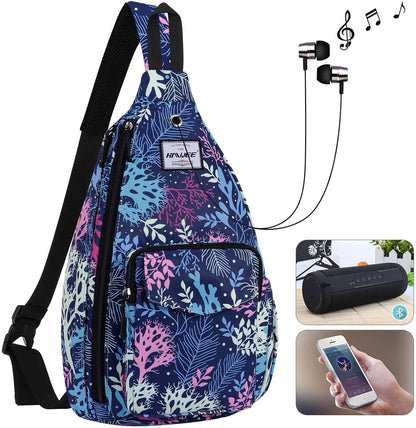 Backpack Sling for Women Anti-Water Crossbody Bag Inclined Adjustable Pack | Casual - Colors A