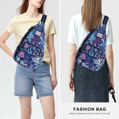 Backpack Sling for Women Anti-Water Crossbody Bag Inclined Adjustable Pack | Casual - Colors A