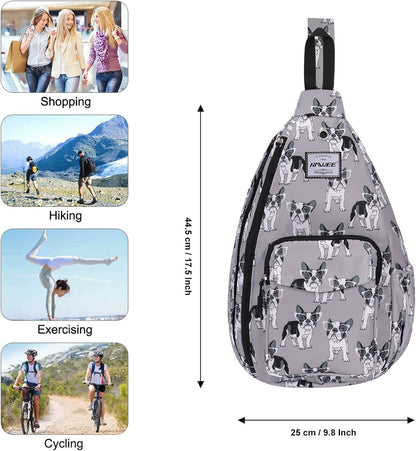 Backpack Sling for Women Anti-Water Crossbody Bag Inclined Adjustable Pack | Casual - Colors A